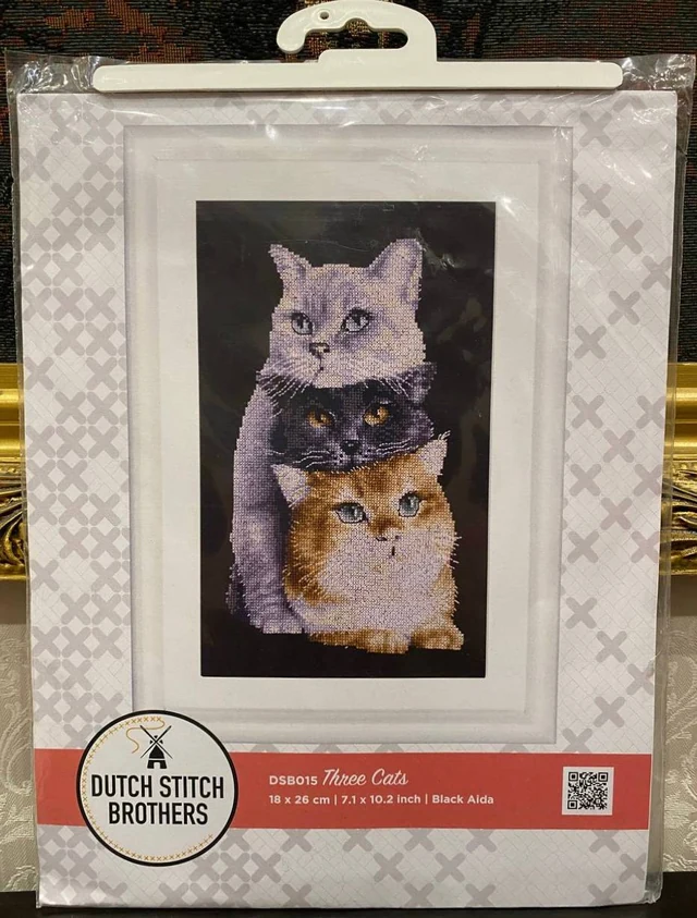 Dutch Stitch Brothers — «Three Cats» DSB015 🐾🤍