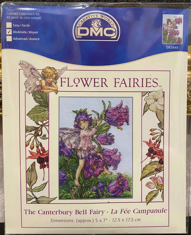 🧚‍♀️💜 DMC Creative World «Flower Fairies» «The Canterbury Bell Fairy» — Фея дзвіночків № K5449