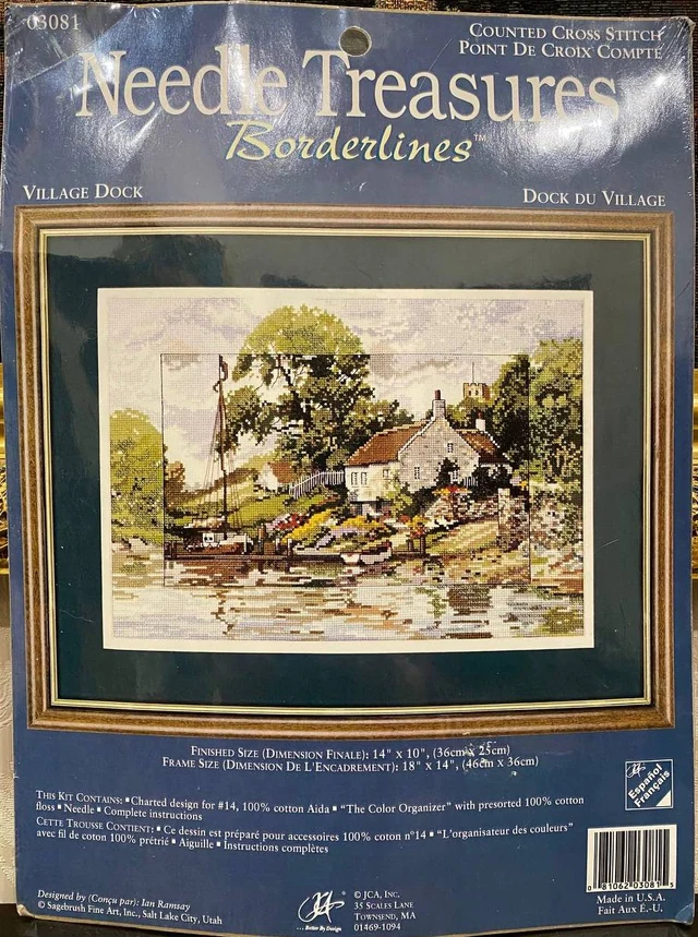 🌿 Needle Treasures Borderlines «Village Dock» № 03081