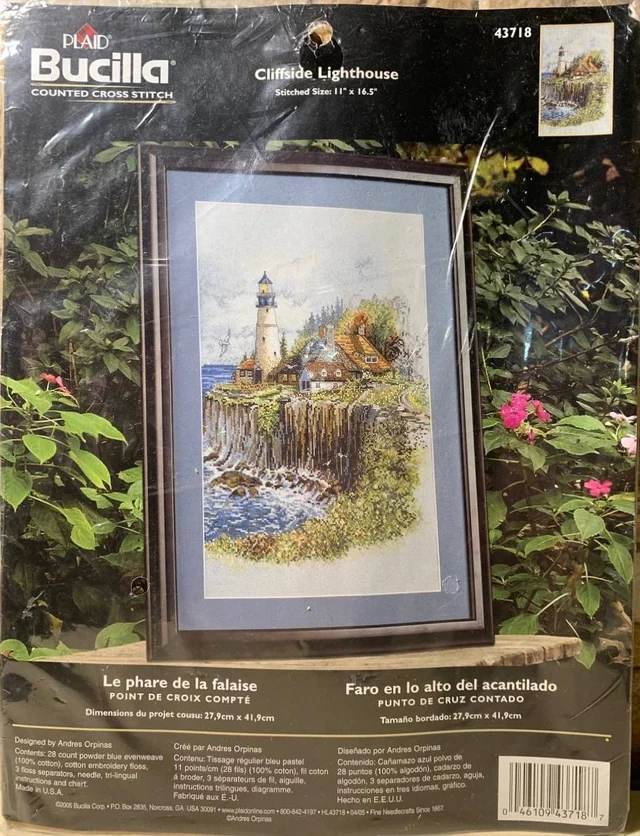 Bucilla #43718 “Cliffside Lighthouse” 🌊⚓️