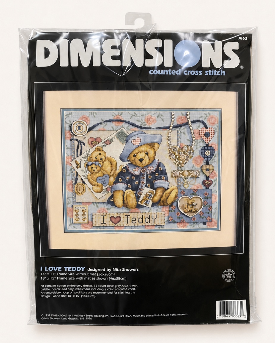 Dimensions #3863 “I Love Teddy”