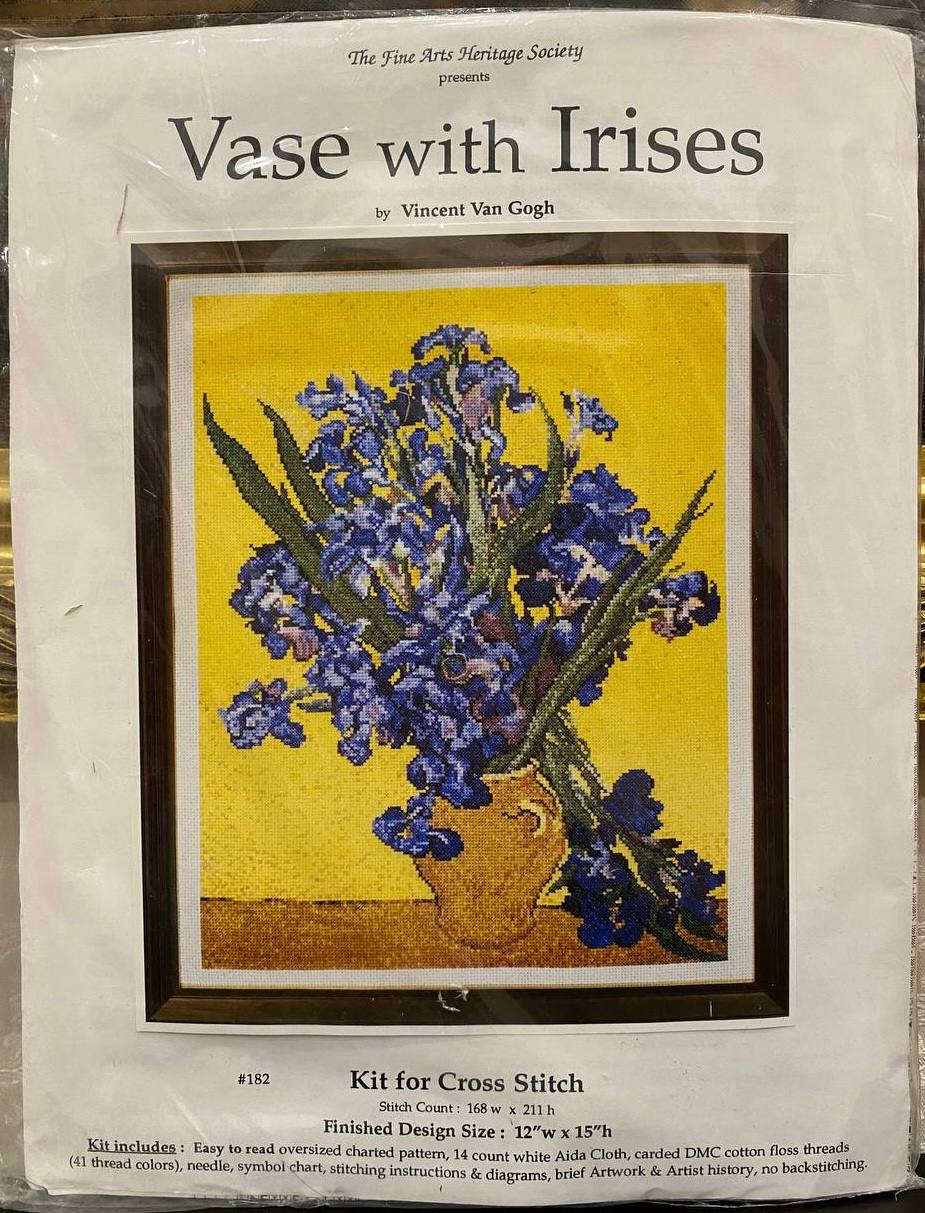 🎨 The Fine Arts Heritage Society №182 «Vase with Irises» — Вінсент ван Гог 💙💛 — фото 1