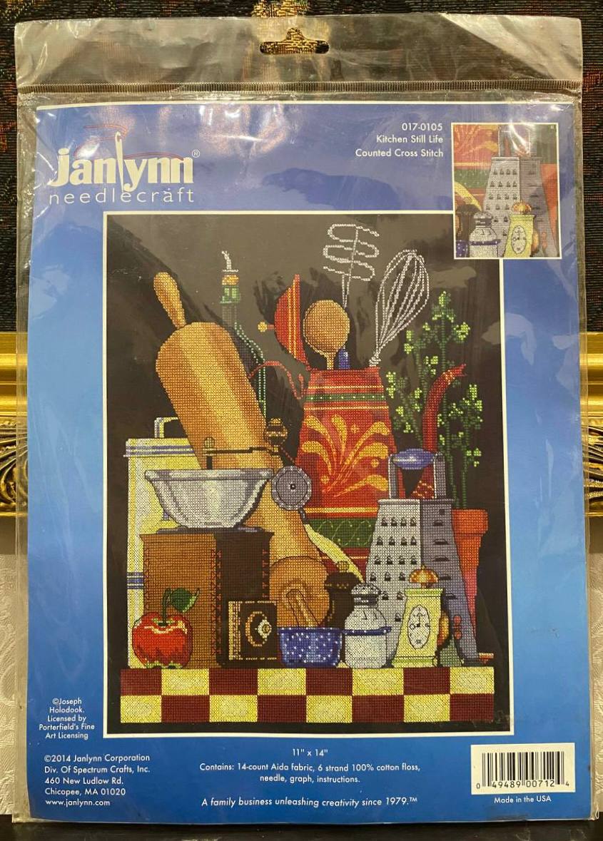 Janlynn “Kitchen Still Life” 🍎🍷🍴