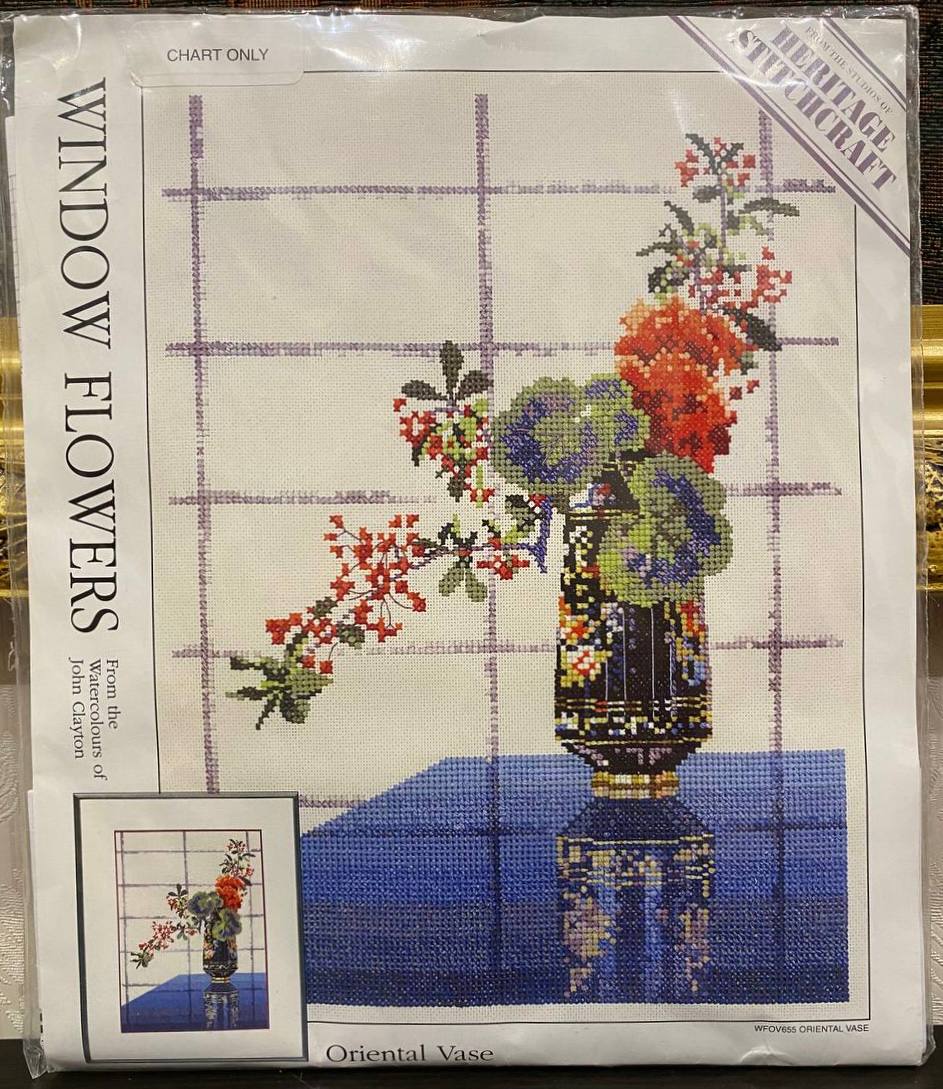 🌿✨ John Clayton “Oriental Vase” — коли флористична композиція перетворюється на живопис…