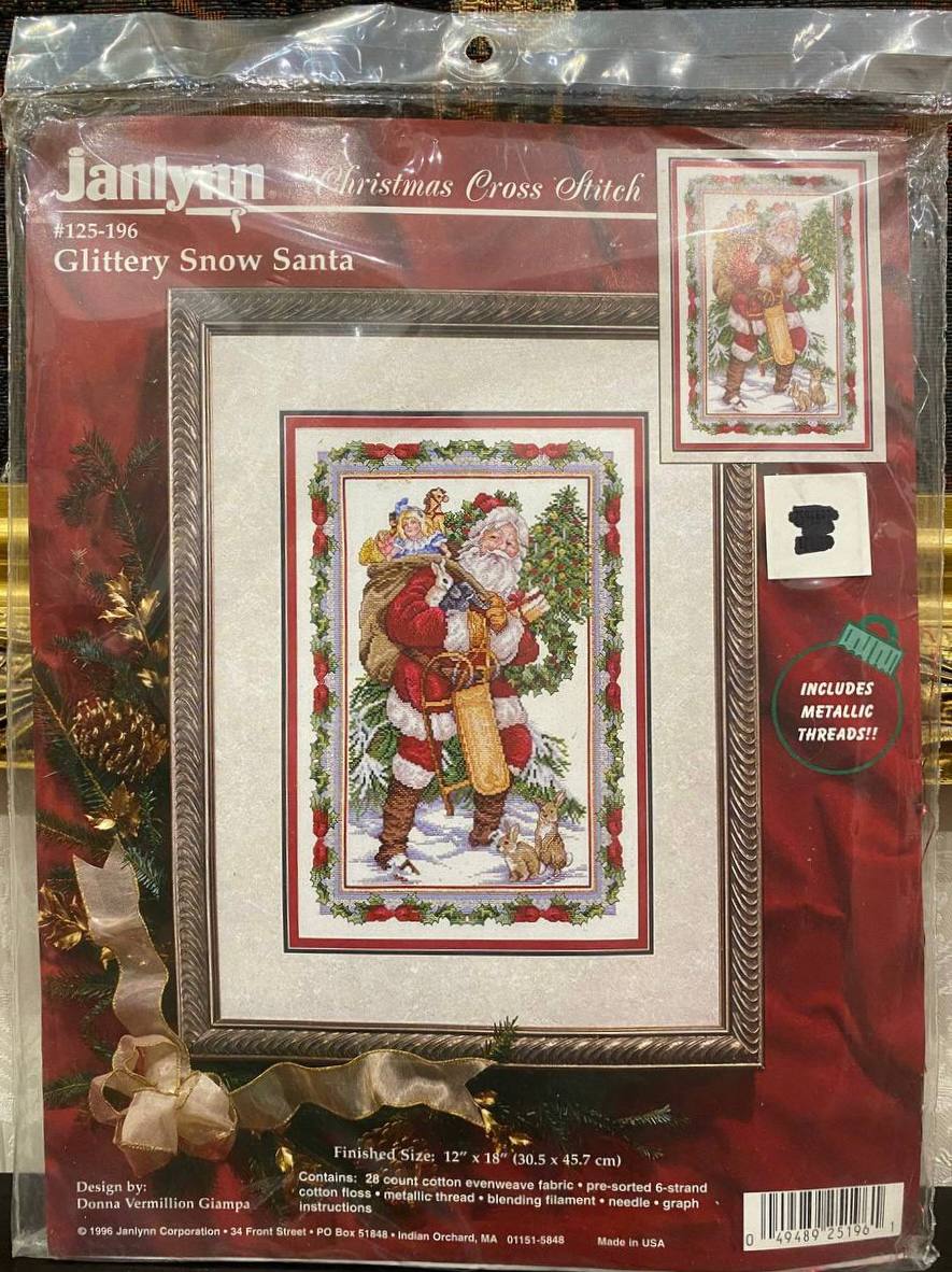 Janlynn “Glittery Snow Santa”