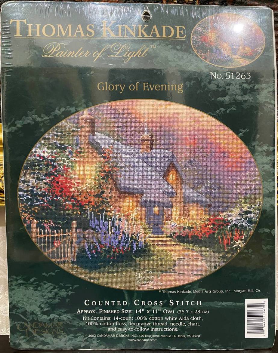 🏡 Thomas Kinkade — Painter of Light «Glory of Evening» — «Вечірнє сяйво» ✨ Candamar Designs №51263 — фото 1