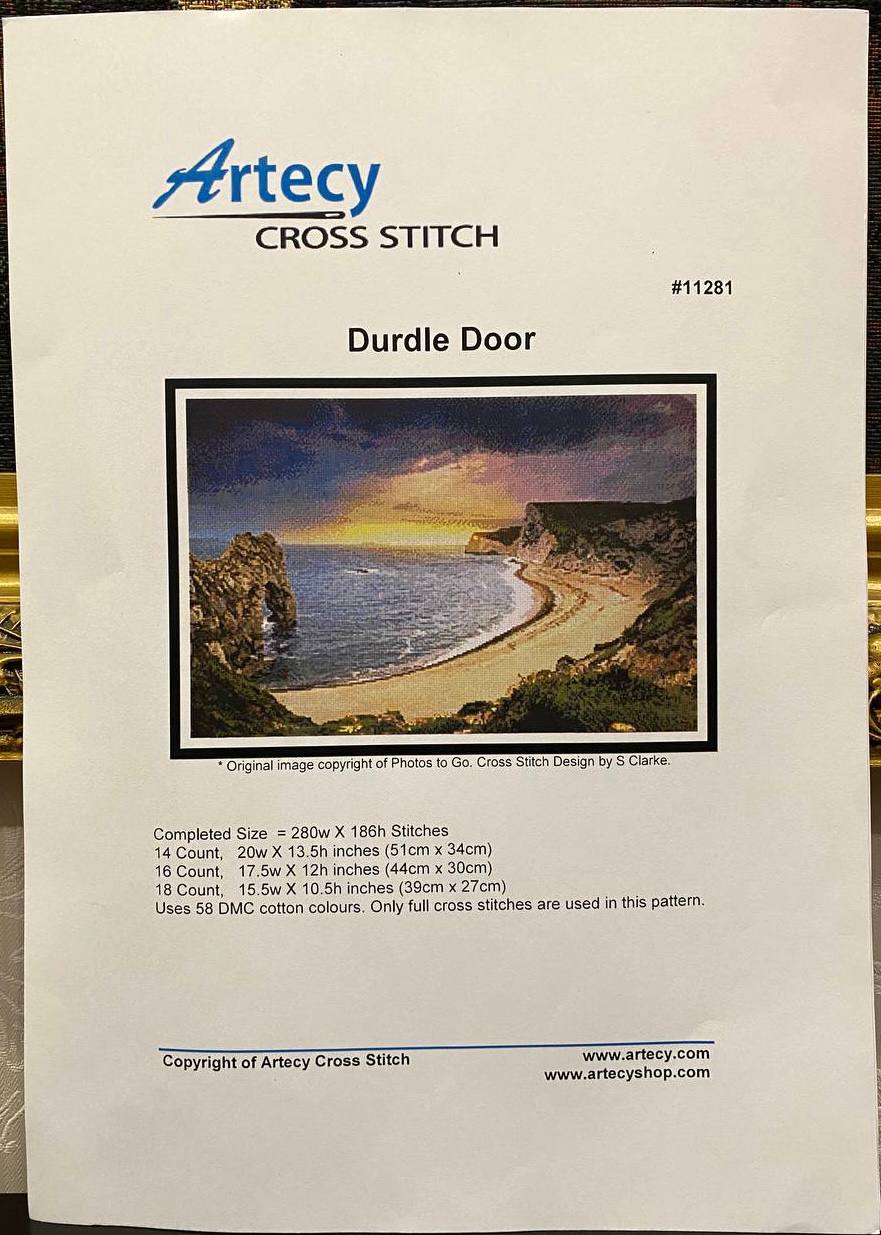 Artecy Cross Stitch #11281 — “Durdle Door” 🌊🤍