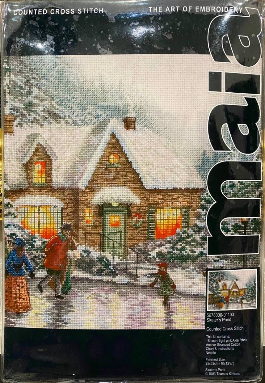 ❄️✨ Thomas Kinkade “Skater’s Pond” — зимове диво, яке хочеться прожити серцем… — фото 1