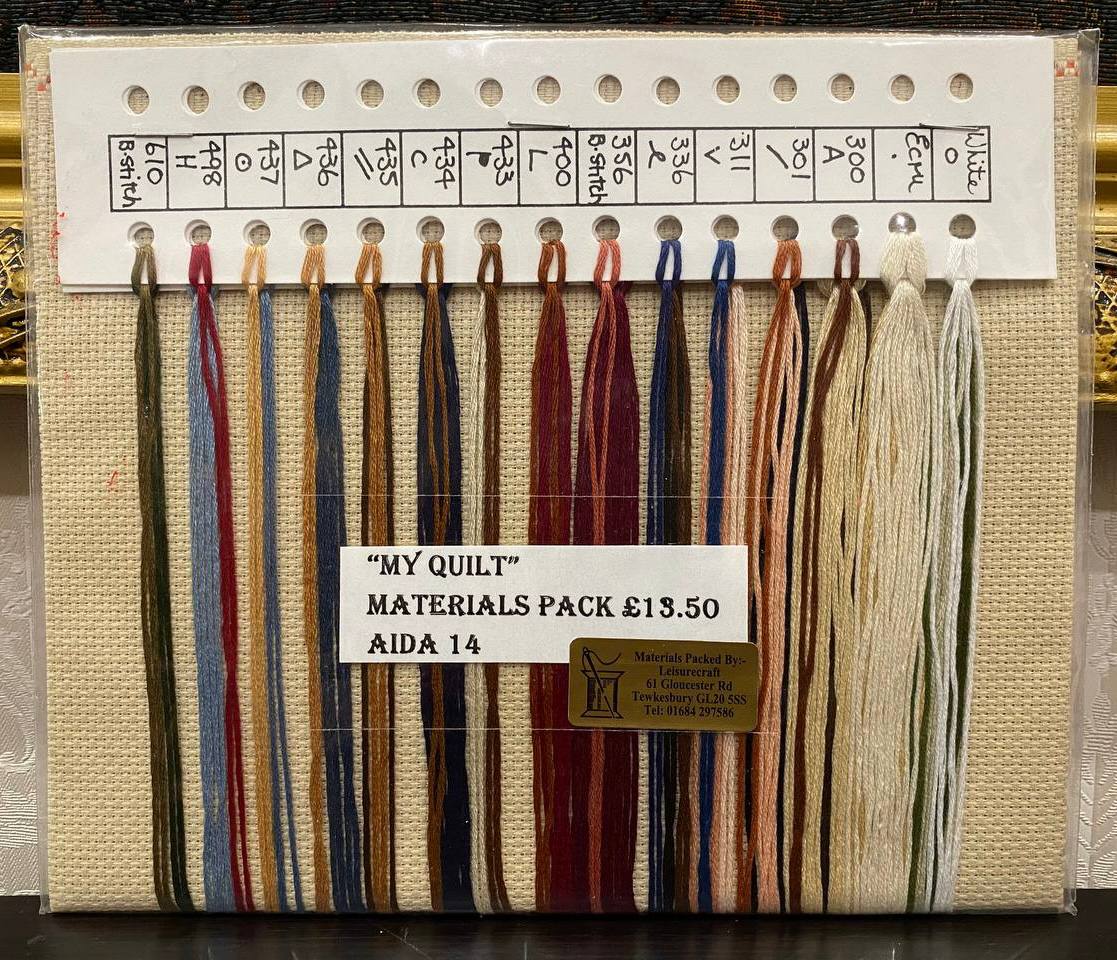 ๐งตโจ Lavender & Lace Told in a Garden โMy Quiltโ โ ะฒัะฝัะฐะถะฝะธะน Materials Pack ะดะพ ะดะธะทะฐะนะฝั 1986 ัะพะบั