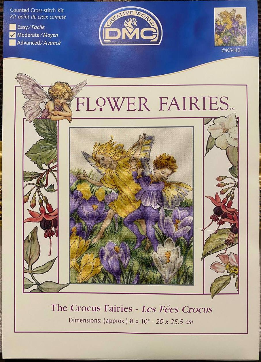 🧚‍♀️🌷 DMC Creative World «Flower Fairies» «The Crocus Fairies» — «Феї крокусів» № K5442