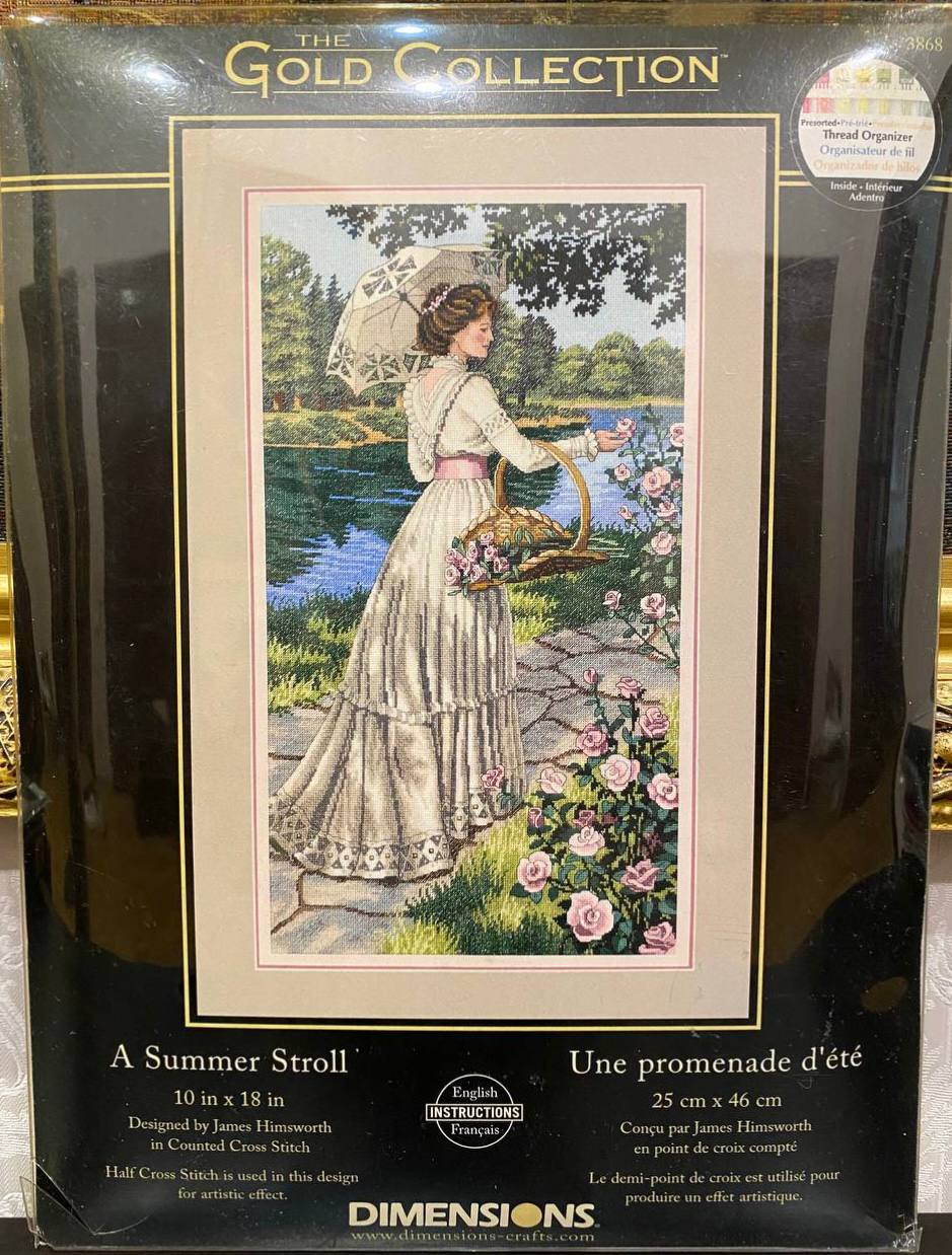 🌹👒 Dimensions Gold Collection 3868 — A Summer Stroll