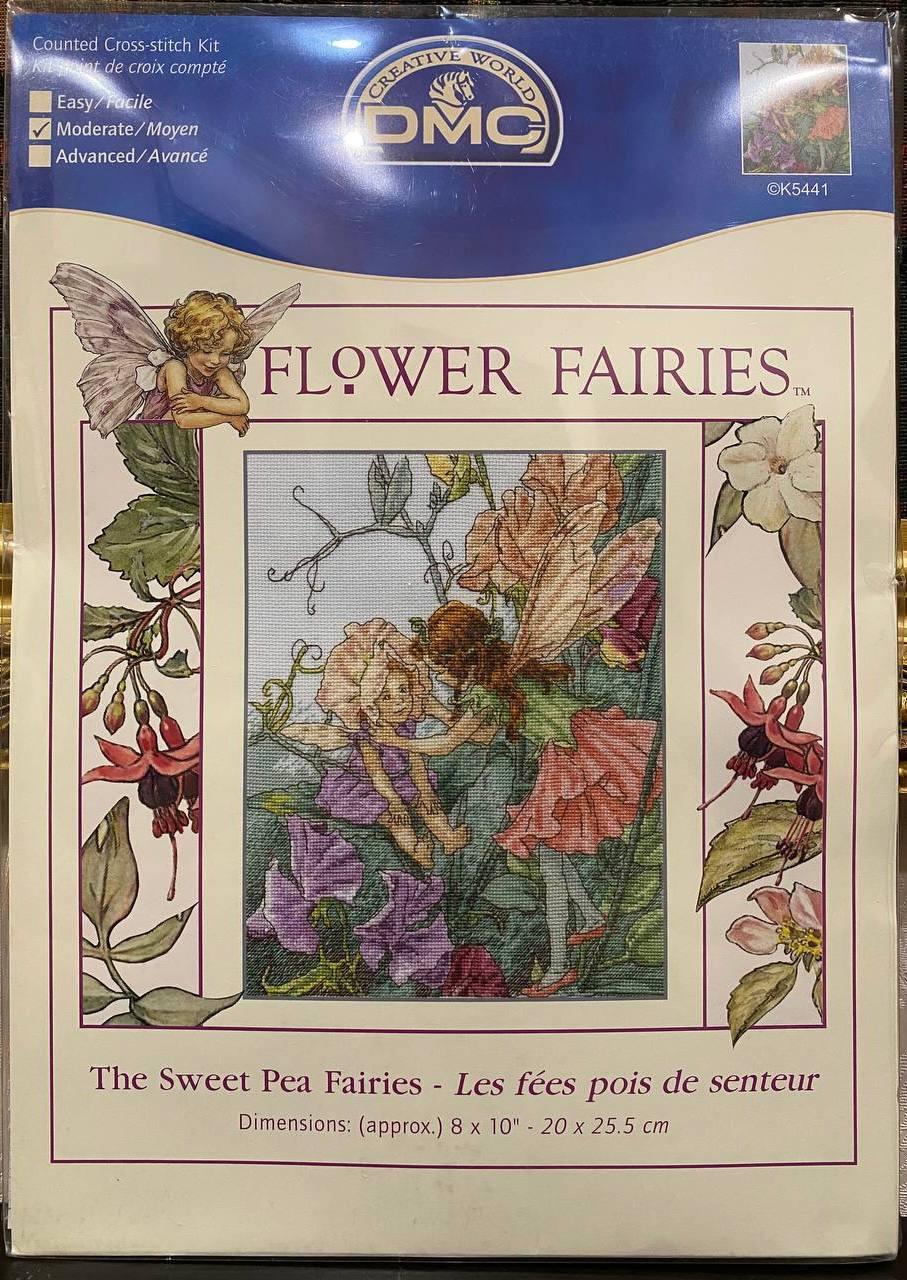 🧚‍♀️🌸 DMC Creative World «Flower Fairies» «The Sweet Pea Fairies» — «Феї запашного горошку» № K5441