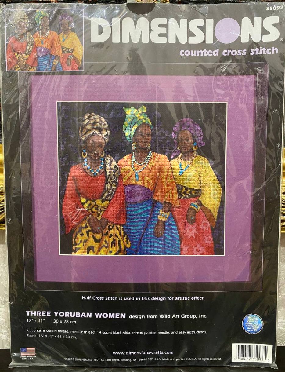 🌍✨ Dimensions “Three Yoruban Women” — краса, що береже душу народу…