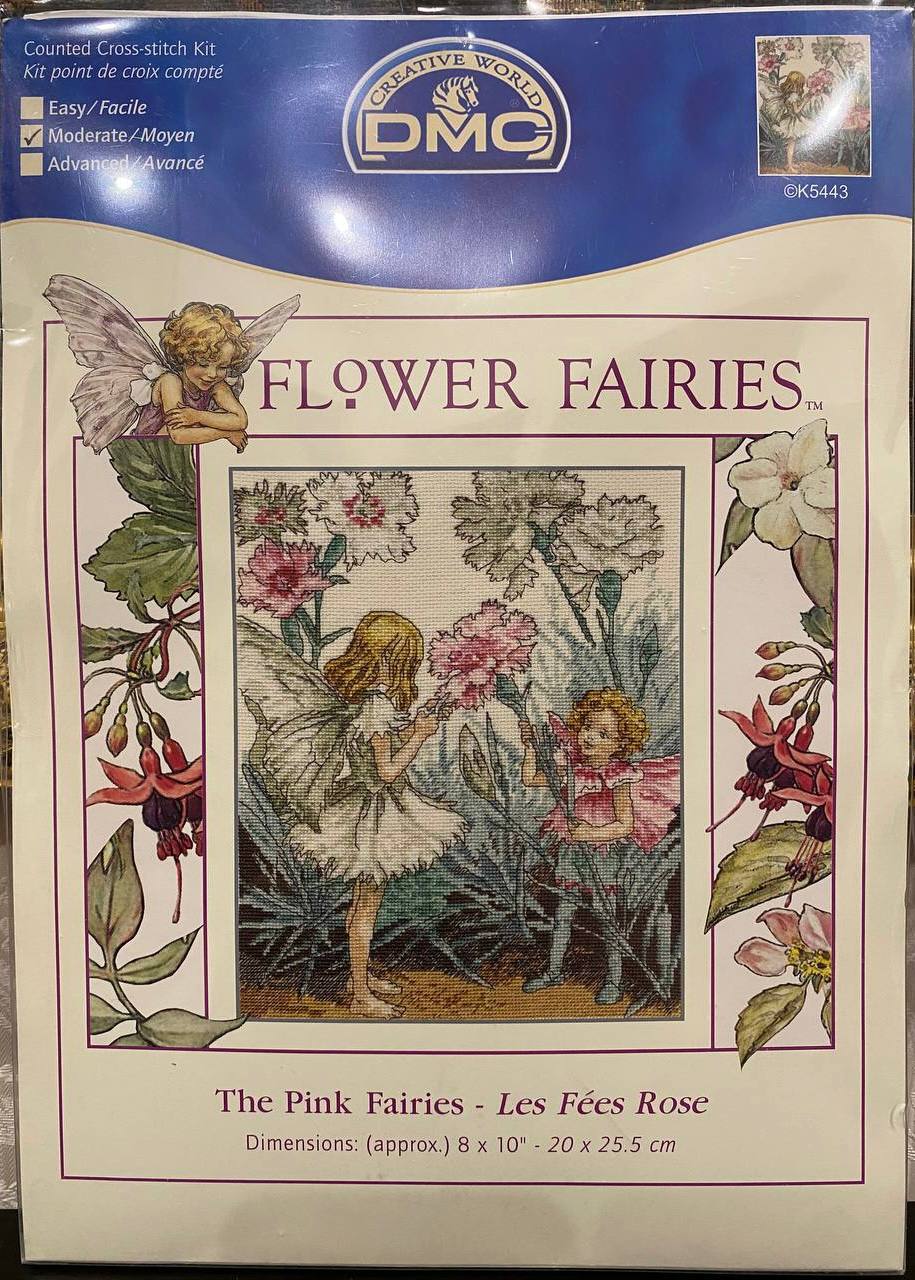 🧚‍♀️🌸 DMC Creative World «Flower Fairies» «The Pink Fairies» — «Феї гвоздик» № K5443 — фото 1