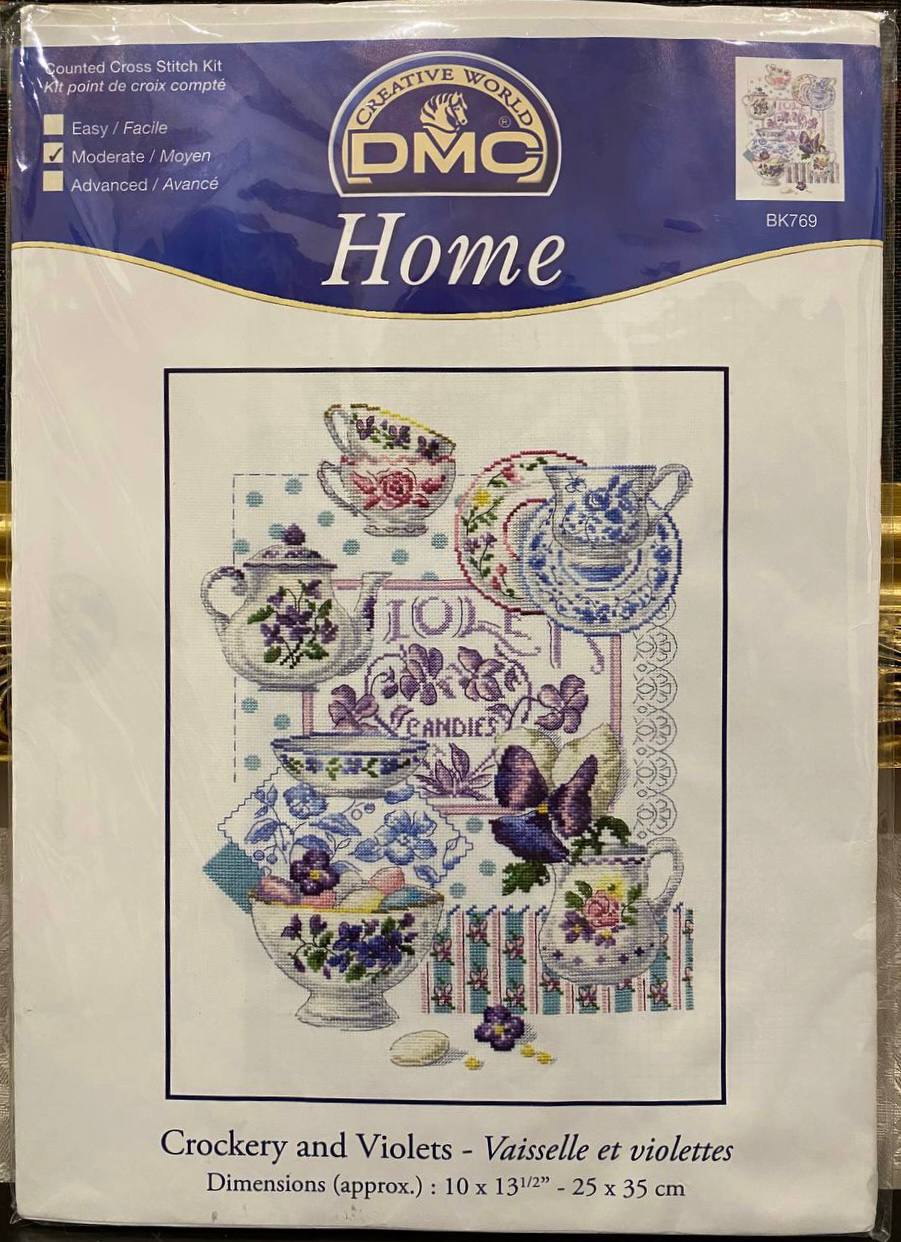 ๐๐ซ DMC โCrockery and Violetsโ โ ะฝัะถะฝัััั ั ะฟัะพััะธั
ัะตัะฐั