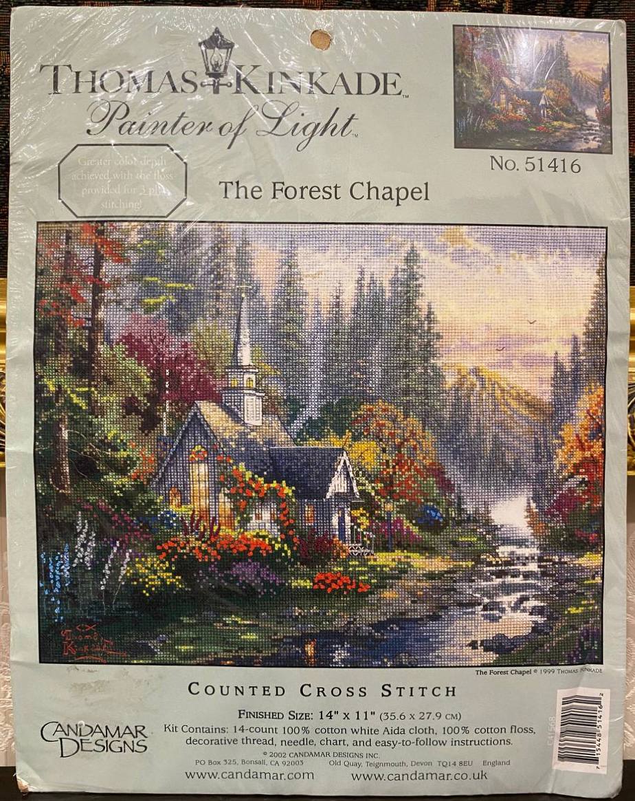 🌿 Thomas Kinkade — Painter of Light «The Forest Chapel» — «Лісова каплиця» 🕊️ — фото 1