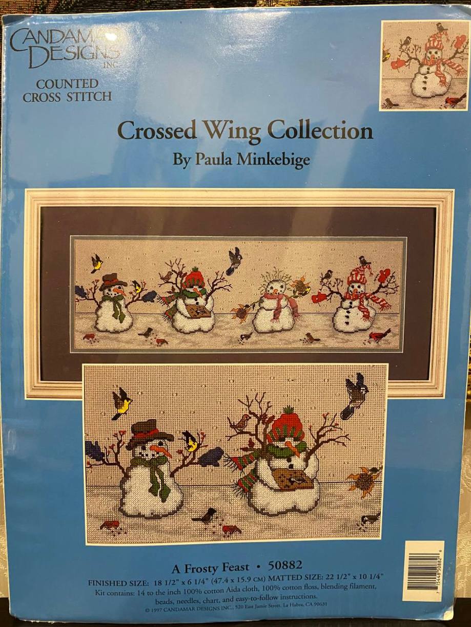 Candamar Designs #50882 A Frosty Feast ☃️🐦 Crossed Wing Collection — фото 1