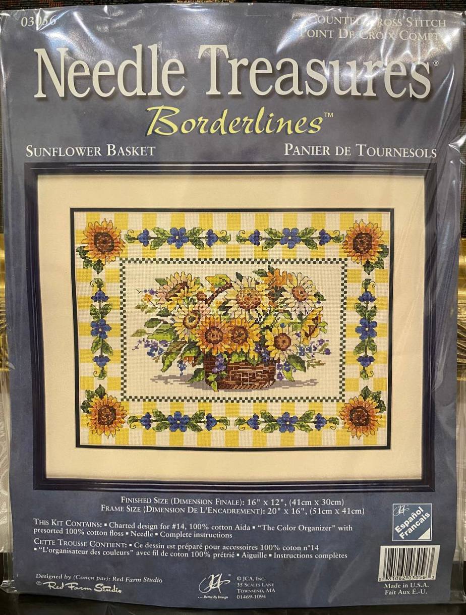 🌻 Needle Treasures Borderlines «Sunflower Basket» — фото 1
