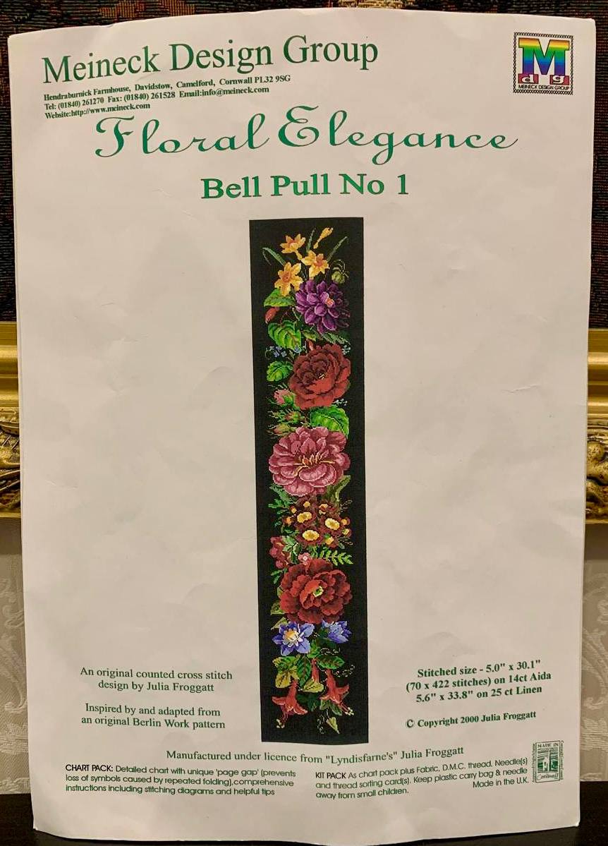 Meineck Design Group “Floral Elegance — Bell Pull No 1” 🌹🌿