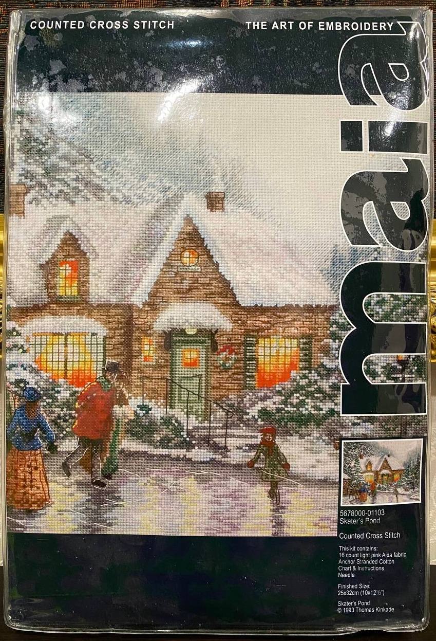 โ๏ธโจ Thomas Kinkade โSkaterโs Pondโ โ ะทะธะผะพะฒะต ะดะธะฒะพ, ัะบะต ั
ะพัะตัััั ะฟัะพะถะธัะธ ัะตััะตะผโฆ